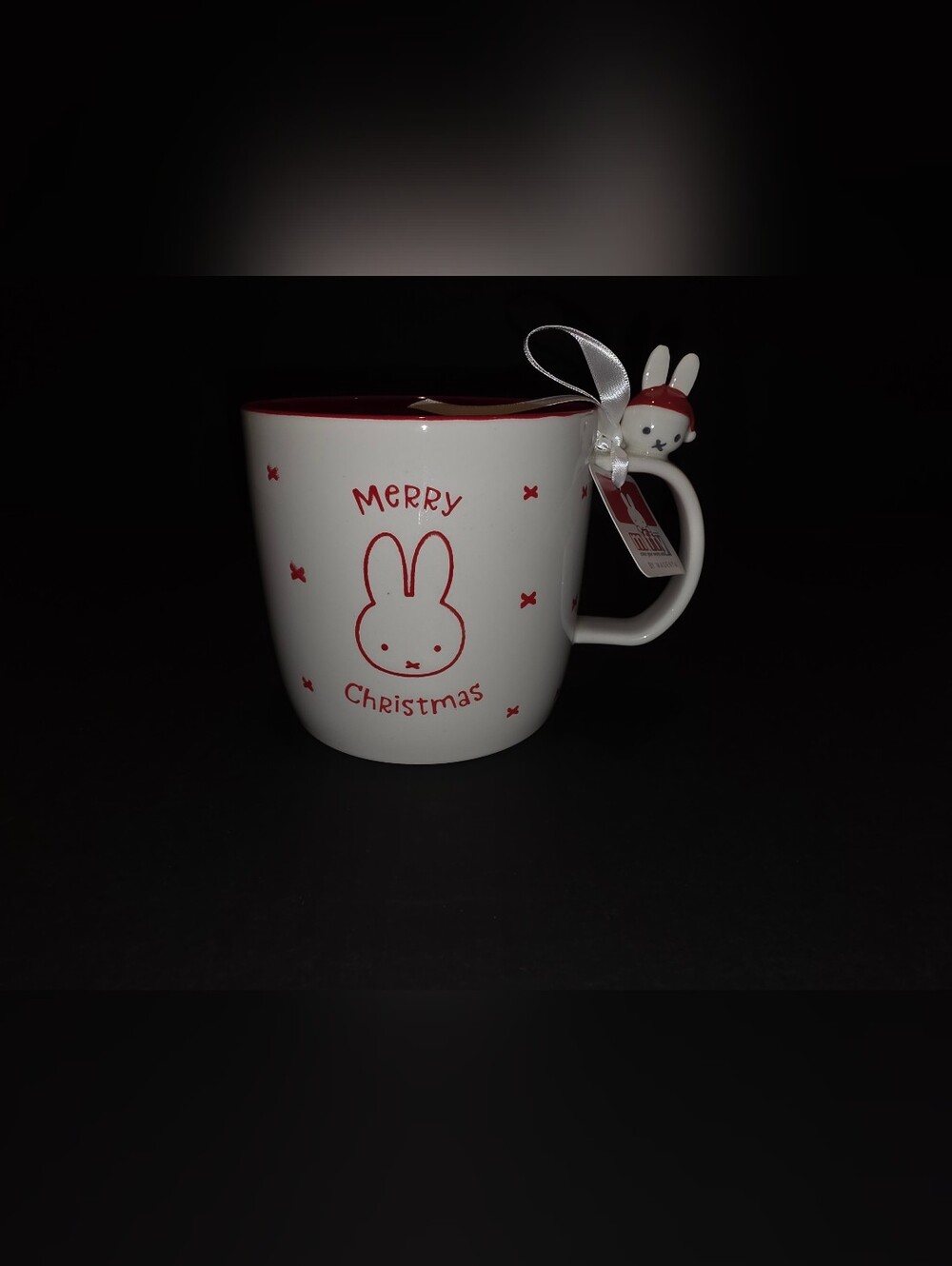Miffy White and Red Christmas Mug